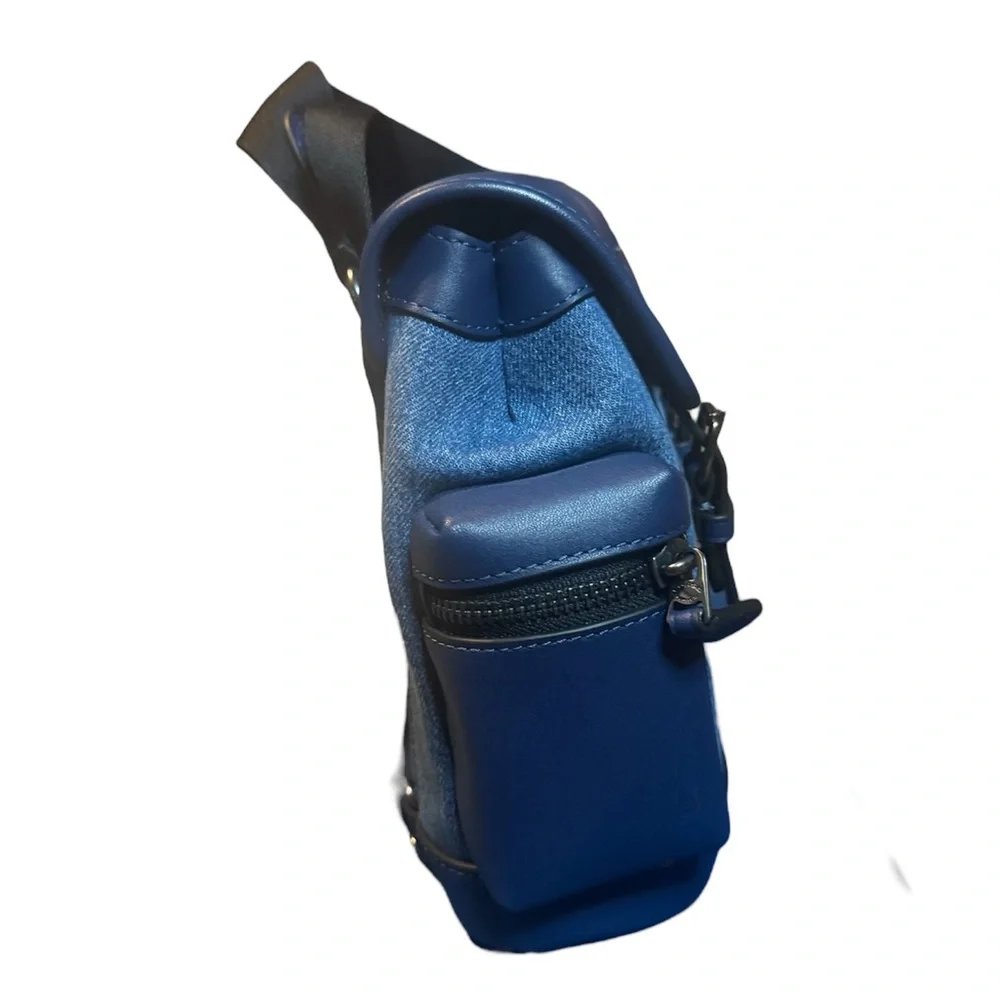 Coach Navy and Denim Men's Backpack - Picture 4 of 6
